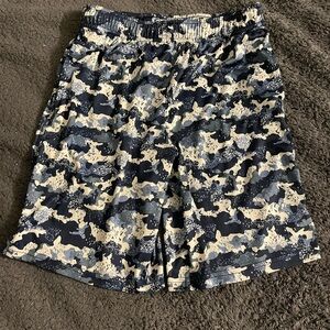 Athletic Works Boys' Camouflage Shorts - Black & Cream
